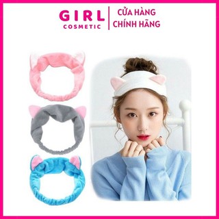 Băng đô tai mèo - Băng đô turban buộc tóc tiện lợi khi trang điểm siêu dễ thương