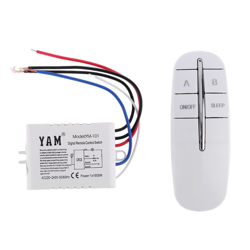 Bộ Công Tắc Điều Khiển Đèn Từ Xa 220v