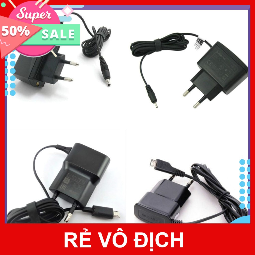 CÓC SẠC NOKIA CHUI NHỎ,LỚN, V3, MICRO-USB GIÁ RẺ [HCM]