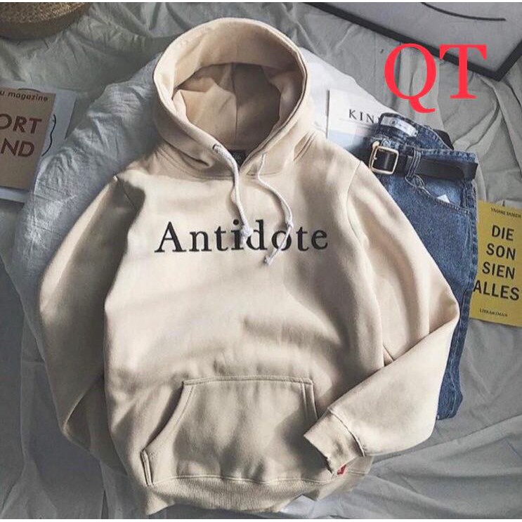 ÁO HOODIE IN CHỮ CÓ NÓN KÈM ẢNH THẬT_HD010