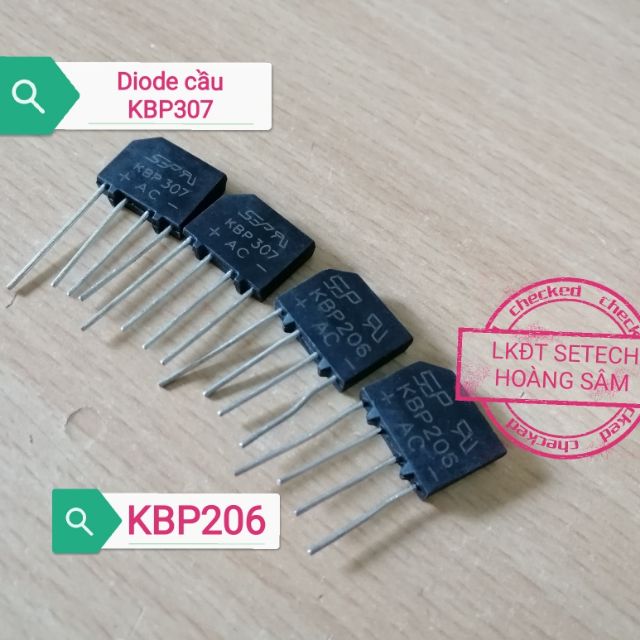 Diode cầu KBP206-2.0A/600V, KBP307-3.0A/700V