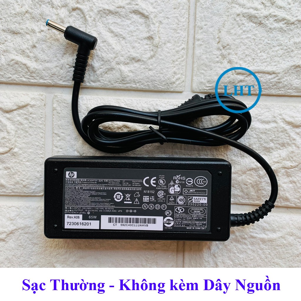 Sạc Laptop HP 19.5V - 3.33A Chân kim nhỏ (4.5mm x 3.0mm)