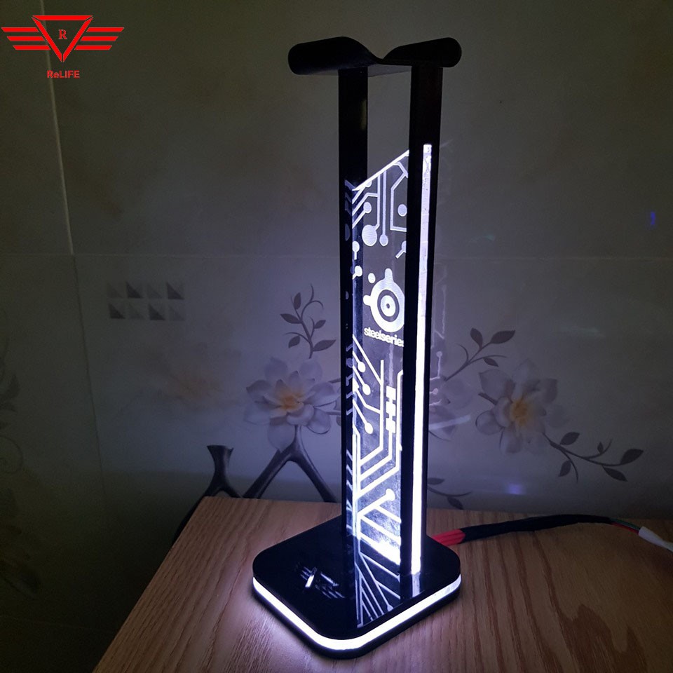 Giá treo tai nghe Led RGB ReLIFE Logo Steelseries