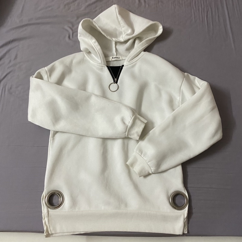 ÁO HOODIE KHOÉT HÔNG XẺ TÀ