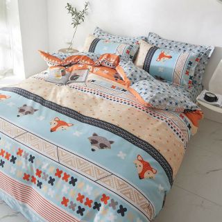 Bộ chăn ga poly nhập khẩu con cáo