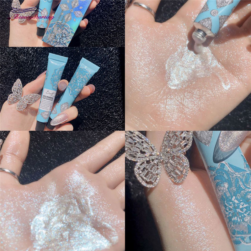 (hàng Mới Về) Kem Bắt Sáng Dạng Lỏng Chống Thấm Nước Màu Vàng Đồng Sáng Bóng | BigBuy360 - bigbuy360.vn