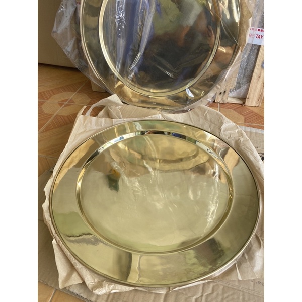 Mâm đồng trơn ăn cơm, mâm thờ cúng bằng đồng