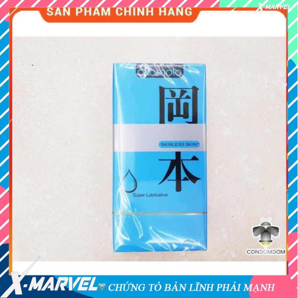 combo 2  Bao cao su Okamoto Super Lubricative Siêu Bôi Trơn Hàng Nhật (Japan) /áo mưa -thời trang mini