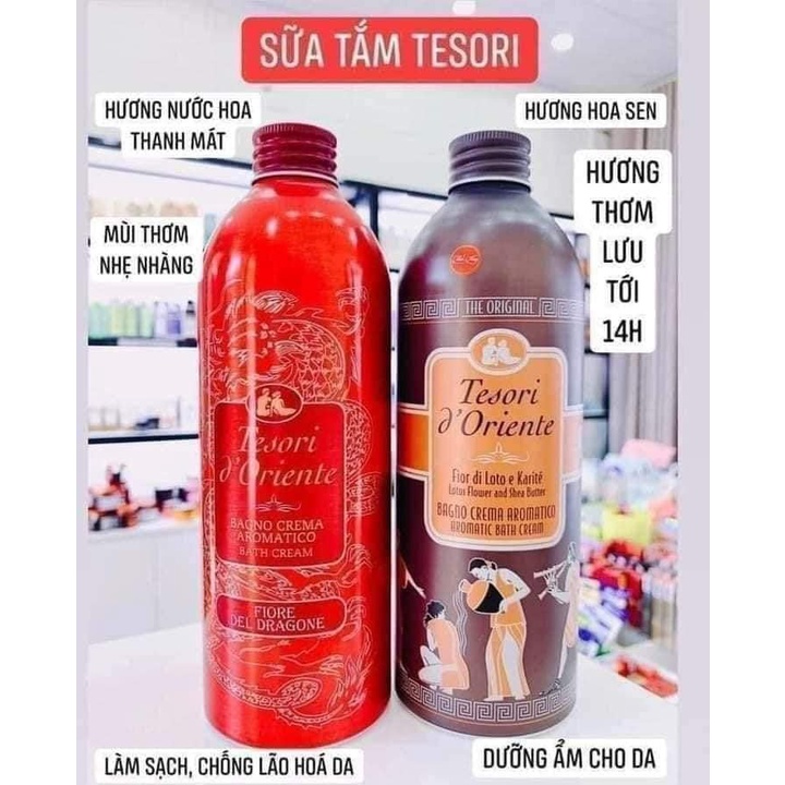 Sữa Tắm Hương Nước Hoa Tesori 500ml