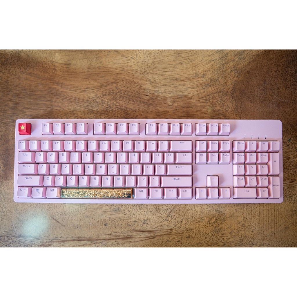 Bàn phím cơ EDRA EK3104 DREAM PINK Phiên bản 2021 - Huano Switch - Kết nối USB Type-C - Hàng chính hãng