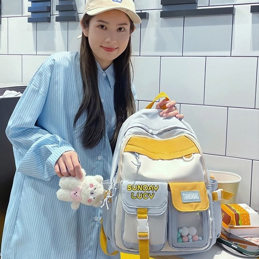 Balo Nữ Sinh Hàn Quốc TTF150 Balo Nam Nữ Học Sinh Đi Học Đi Chơi Cao Cấp Thời Trang Hàn Quốc