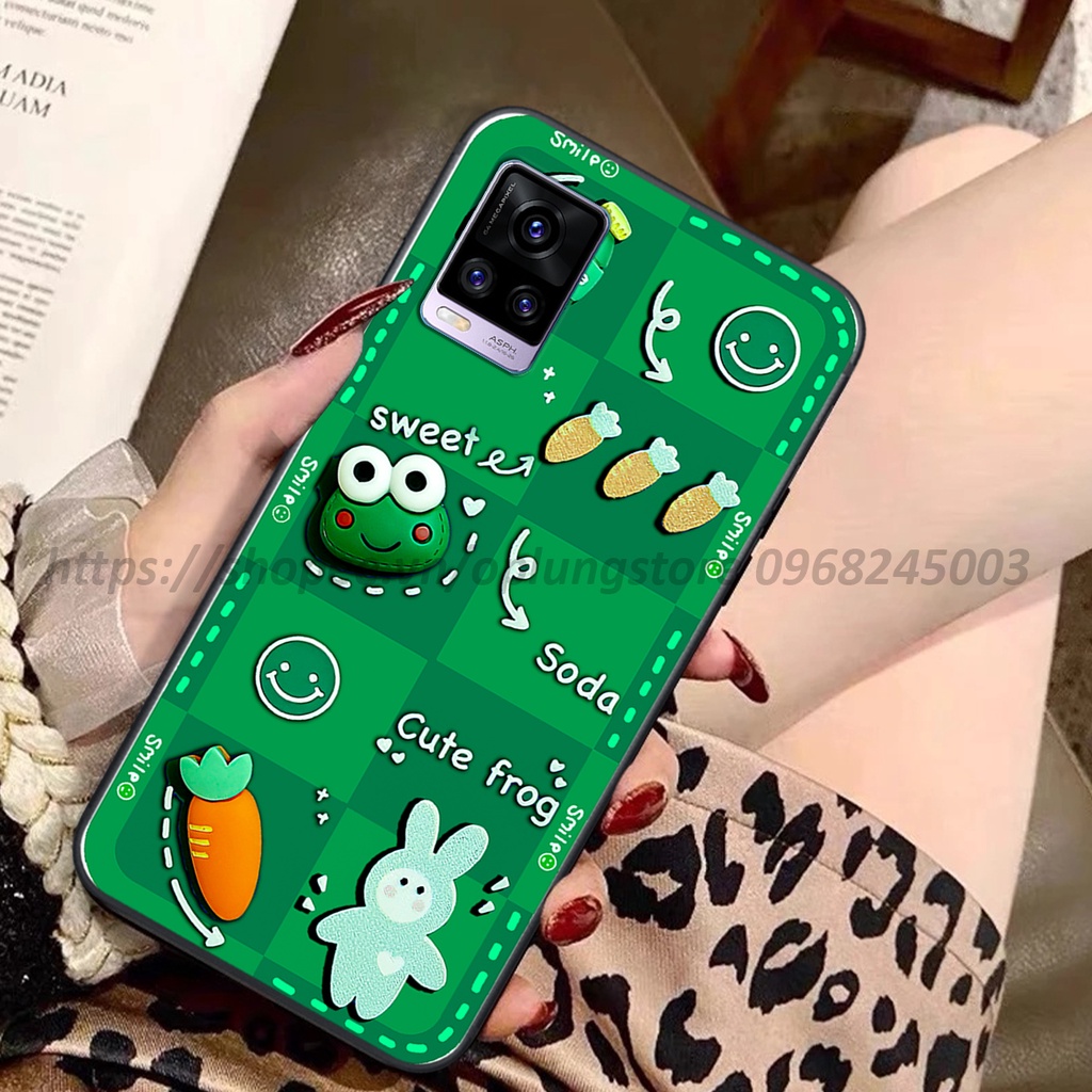 Ốp lưng vivo V20 / V20 SE / V21 5G in hình 3D gấu cute cool ngầu giả nổi.