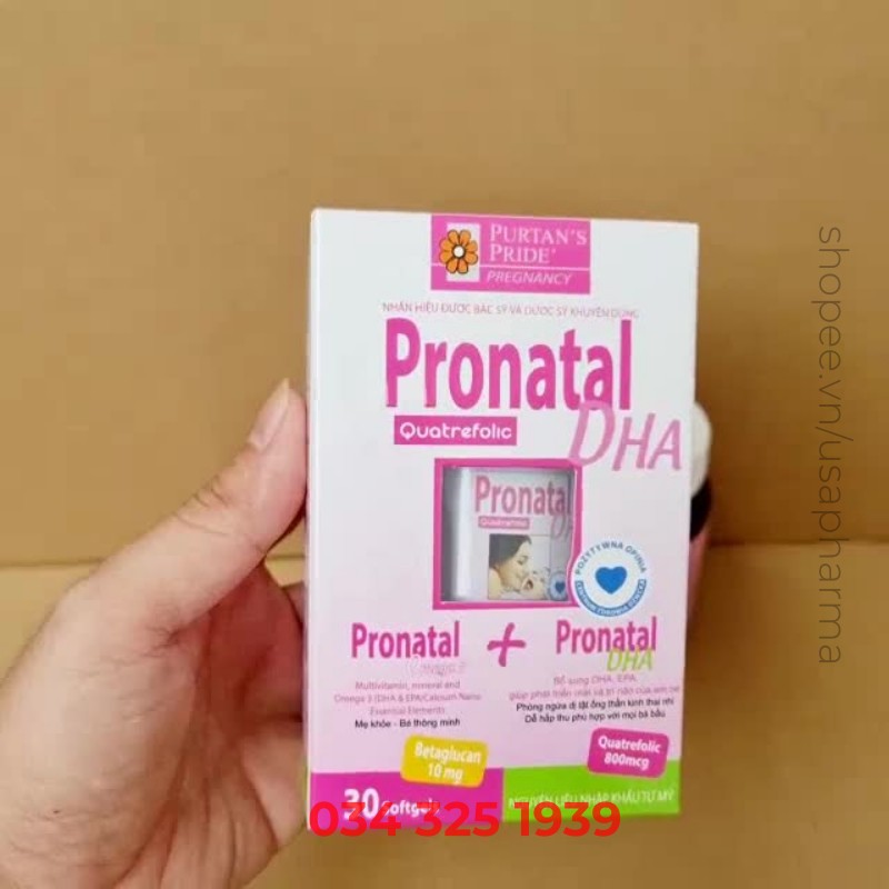 Pronatal DHA bổ sung vitamin khoáng chất cho mẹ bầu - Hộp 30 viên