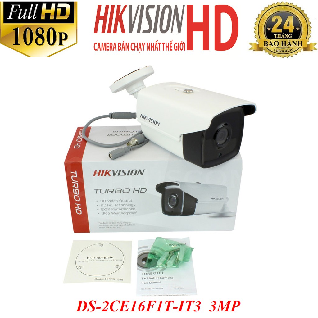 Camera Hikvision DS-2CE16F1T-IT3 3.0MP