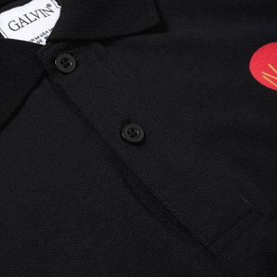 Áo phông thun polo nam Leo Vatino trắng đen tay ngắn lỡ cổ bẻ Monkey Galvin 54 | BigBuy360 - bigbuy360.vn