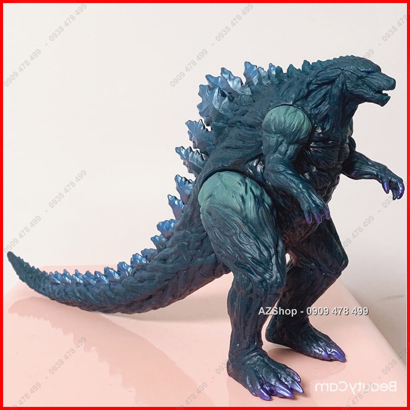 Mô Hình Khủng Long Godzilla Sắc Xanh - Cao 15cm - 7765.3