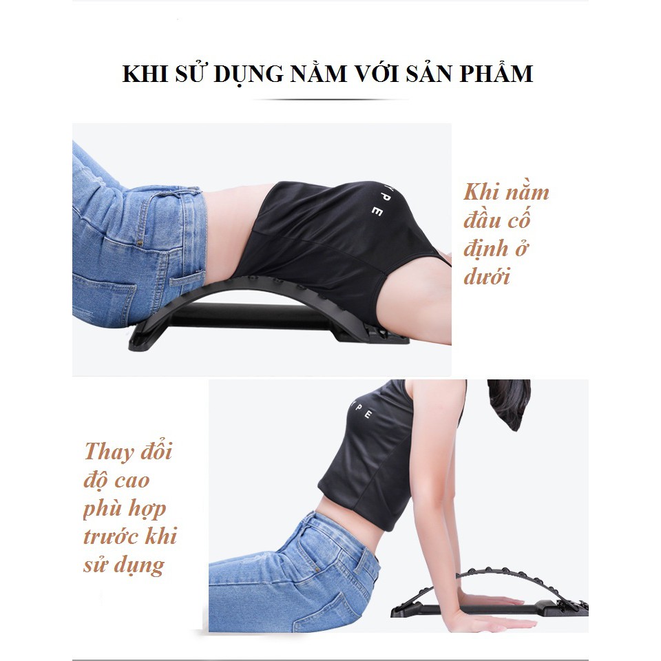 Khung massage lưng nắn chỉnh cột sống, định hình chống thoát vị đĩa đệm - Loại 18 Hột