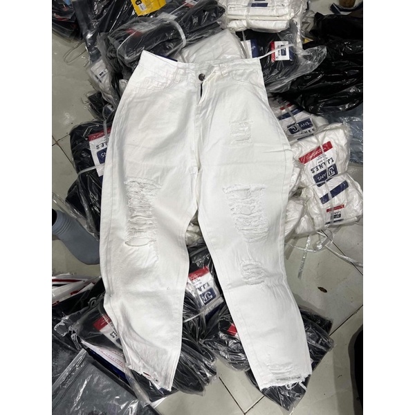 [ Rẻ vô địch ] Quần baggy jean rách dành cho nữ