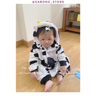 bộ đồ thú bò sữa trẻ em cho bé