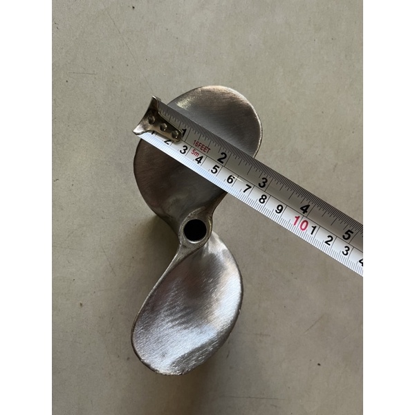 Chân vịt inox thái 6hp, 6.5hp  lỗ ren 14mm,16mm chân vịt K6 2 cánh inox 304