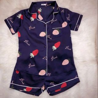 Bộ Pijama lụa satin cộc, dài đc chọn màu