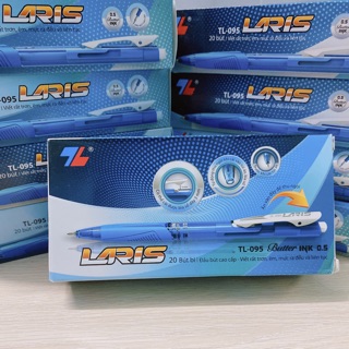 Bút bi xanh tl 095 - laris - hộp 20 bút
