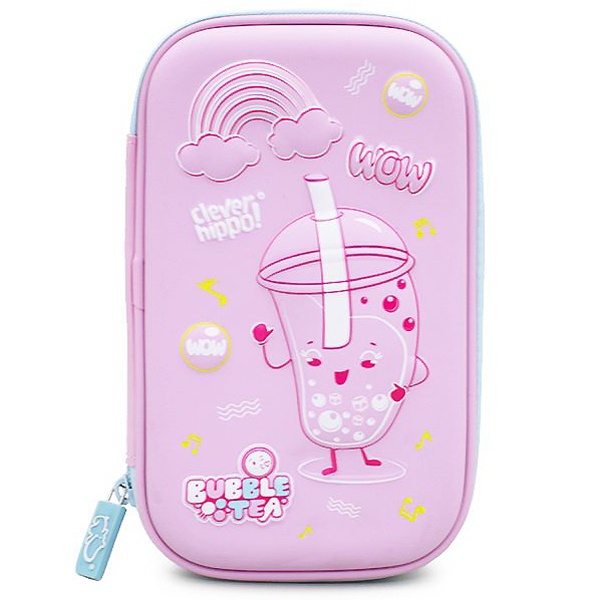 Bóp Viết 3D Boba Sành Điệu - Clever Hippo HC1106/Pink