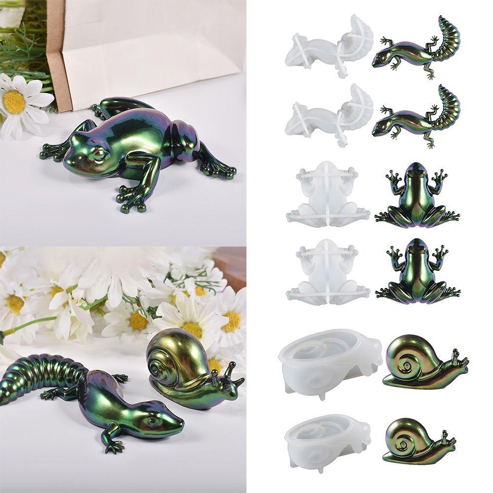 Khuôn Làm Mặt Dây Chuyền Hình Thằn Lằn Bằng Silicone DIY