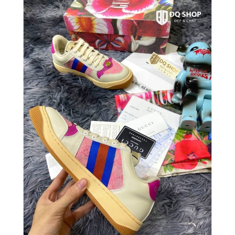 Giày 𝐆𝐮𝐜𝐜𝐢 𝐒ơ𝐧 𝐓ù𝐧𝐠 Hồng Bản Cao Cấp, Giày ST Hàng Cao Cấp Full Box | BigBuy360 - bigbuy360.vn