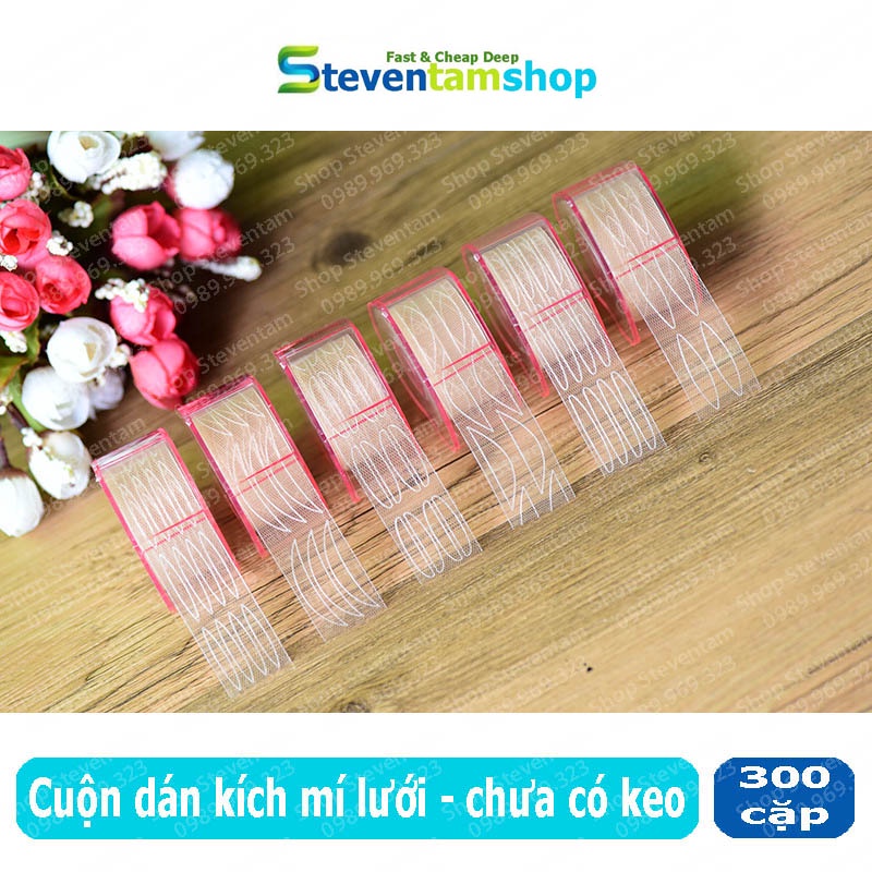 Cuộn dán mí lưới kích mí trong suốt (Chưa có keo)