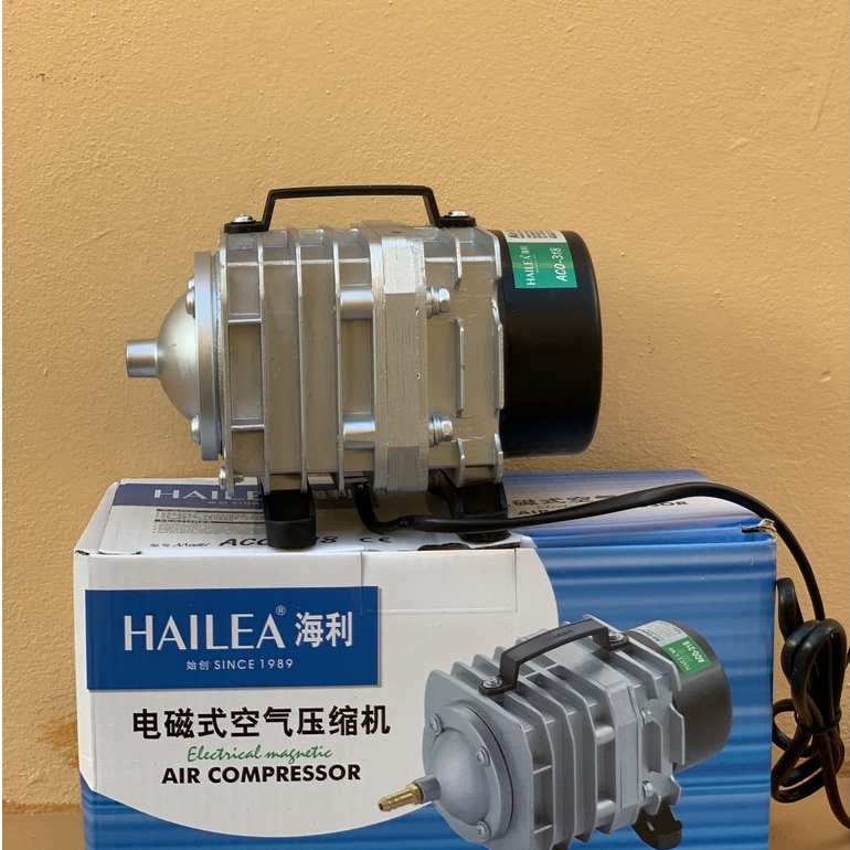 Máy sục sủi thổi khí oxy hồ cá cảnh 25w-220v, bơm tạo oxi hồ cá HAILEA chuẩn chính hãng