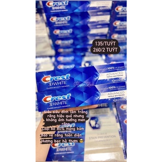 Kem đánh răng siêu trắng crest 3d white