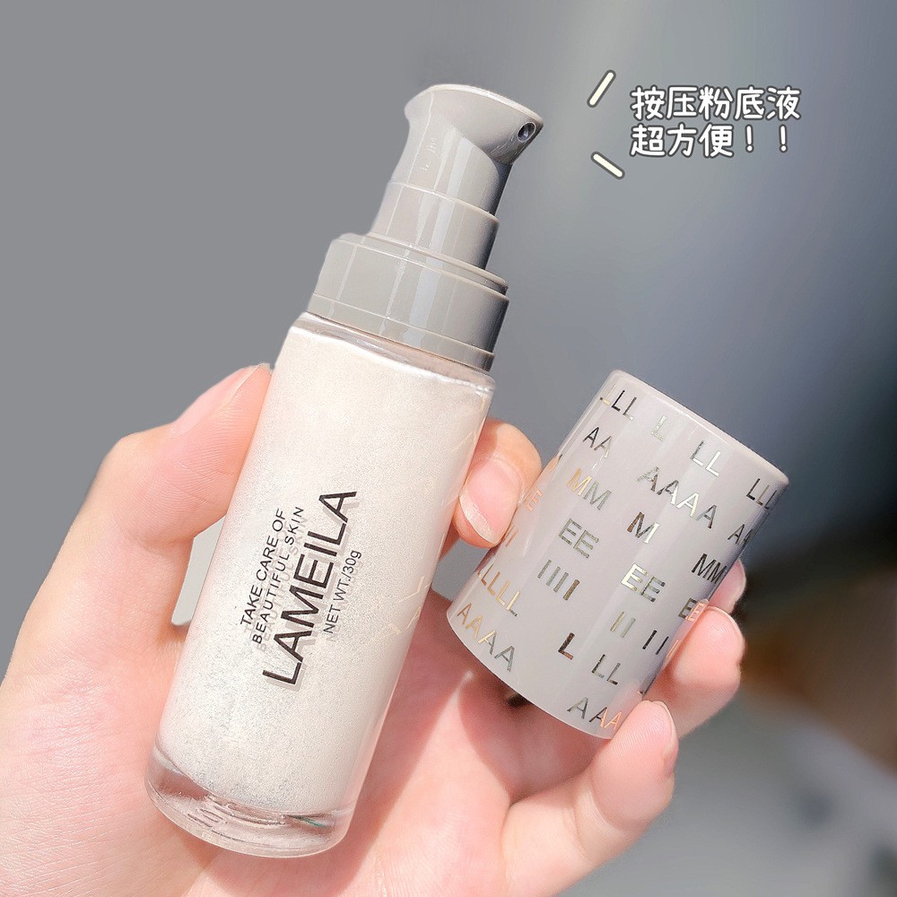 Kem Nền BB Cao Cấp Lameila 3055 Take Care Of Beautyful Skin Chai Thủy Tinh, Kem Nền Kiềm Dầu Che Khuyết Điểm Cực Xinh