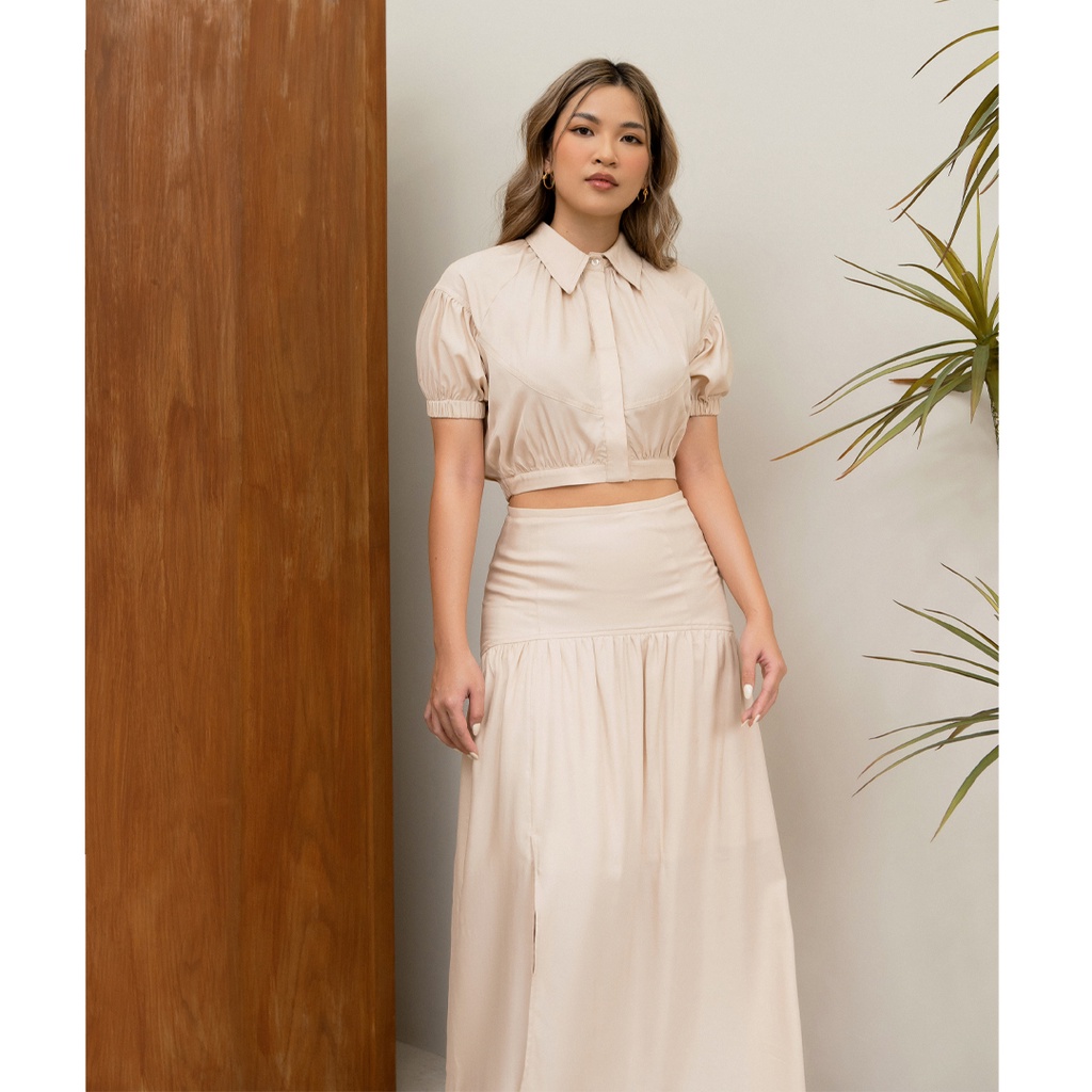 Des Fleurs - Chân váy xẻ tà Jenny Maxi Split Skirt