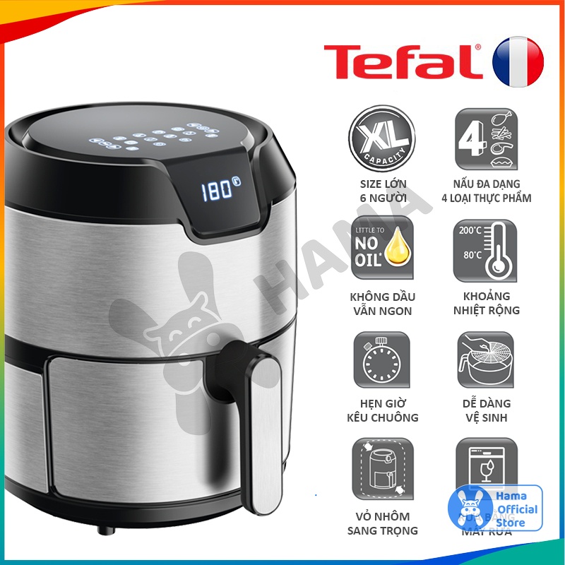 Nồi chiên không dầu Tefal EY401D15 𝗛𝗔𝗠𝗔 𝗦𝗧𝗢𝗥𝗘, Size XL 4.2L, Chính Hãng, Bảo hành 2 năm, mã DT_NB_002