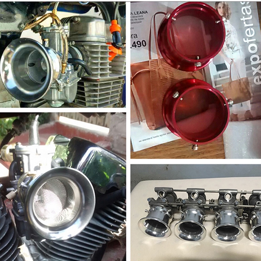 Bộ Chế Hòa Khí Bằng Hợp Kim Nhôm Dày PWK28 50mm Cho Xe Máy OKO KOSO MIKUNI KEIHIN UMA PWK21/24/26/28/30mm PE28/30 CVK26/30