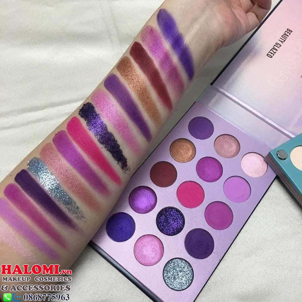 Phấn mắt Beauty Glazed 60 ô Color Board bao gồm 4 bảng nhỏ với đủ tone màu