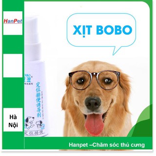 Chai xịt vệ sinh Bobo giúp thú cưng đi vệ sinh đúng chỗ 60ml