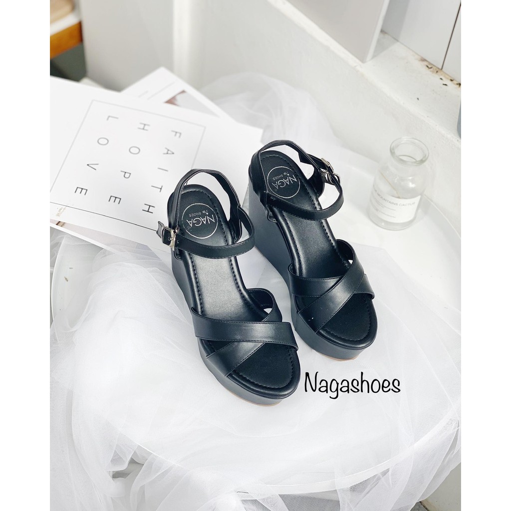 GIÀY SANDAL NAGASHOES NAS174 ĐẾ XUỒNG QUAI CHÉO CAO 12P