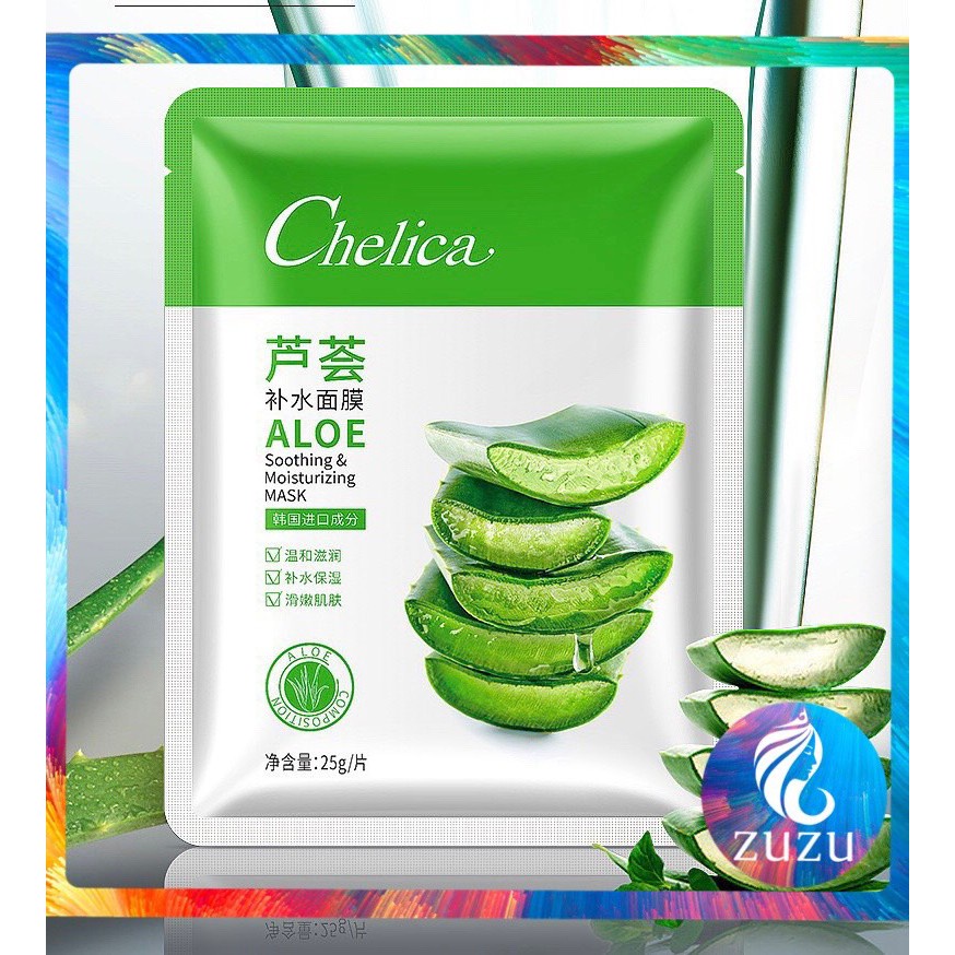 [N128] Mặt nạ nha đam FREESHIP Nạ nha lô hội Chelica cao cấp, cấp ẩm chống lão hóa da hàng chuẩn WINKBEAUTY