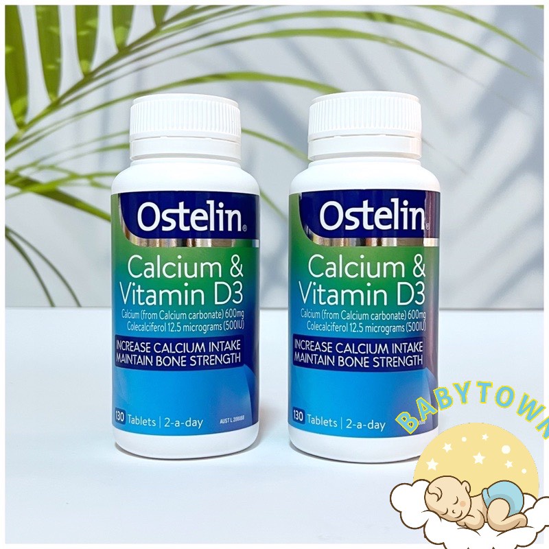 Viên uống Ostelin Calcium &amp; Vitamin D3 cho bà bầu chai 130 viên của Úc