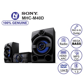 Mua  Mã ELHACE giảm 4% đơn 300K  NEW FULL BOX - Sony MHC-M40D Dàn âm thanh Hifi - DVD - Bluetooth - Mic in / Guitar