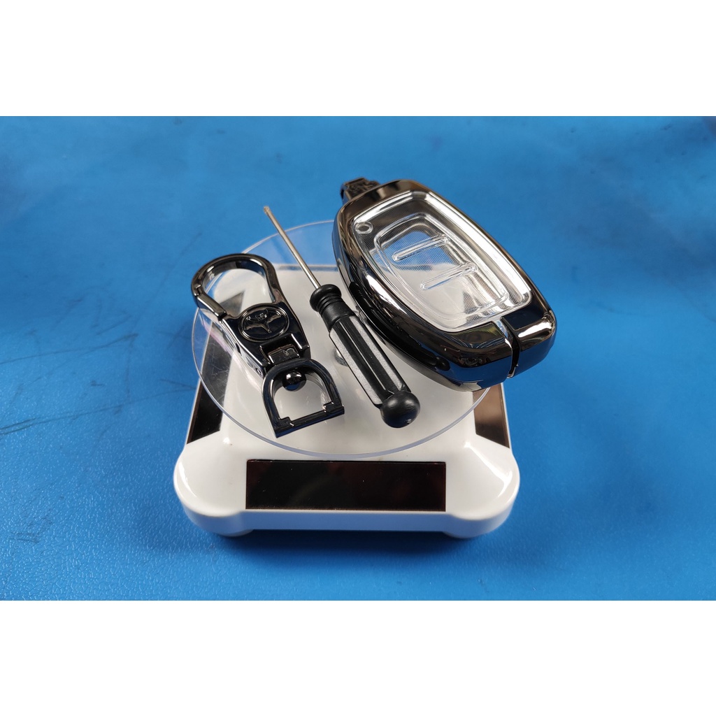 Móc Ốp Chìa khóa xe Hyundai Tucson, Elantra, I10 hợp kim nhôm . Có lớp silcon bảo vệ chống nước