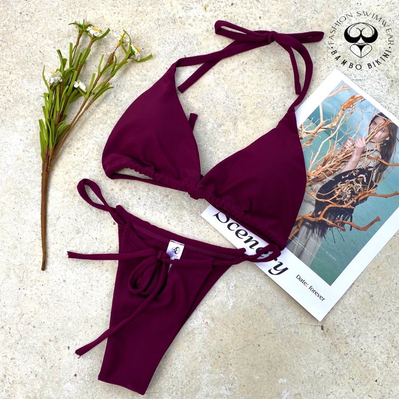 BIKINI MÙA HÈ 2 MẢNH TAM GIÁC NHIỀU MÀU (BAMBO BIKINI) | BigBuy360 - bigbuy360.vn
