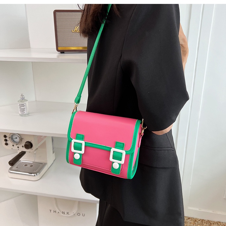 Túi Đeo Vai Màu Sắc Tương Phản Thời Trang Cao Cấp Cho Nữ