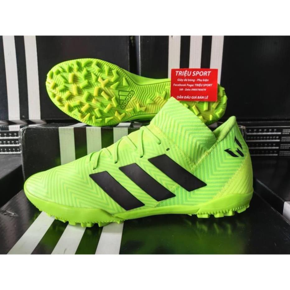 Giày đá bóng Nemeziz Messi 18 3 TF ( Xanh phối đen ) *^ ^ *