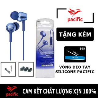 Tai nghe nhét tai sony mdr-ex250ap - hàng nhập khẩu + tặng vòng đeo tay silicone pacific
