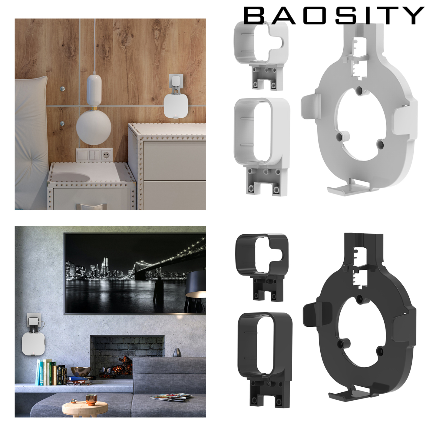 [BAOSITY]Wall Mount Shelf Bracket for Eero Pro 6 Routers Shelf Space-saving