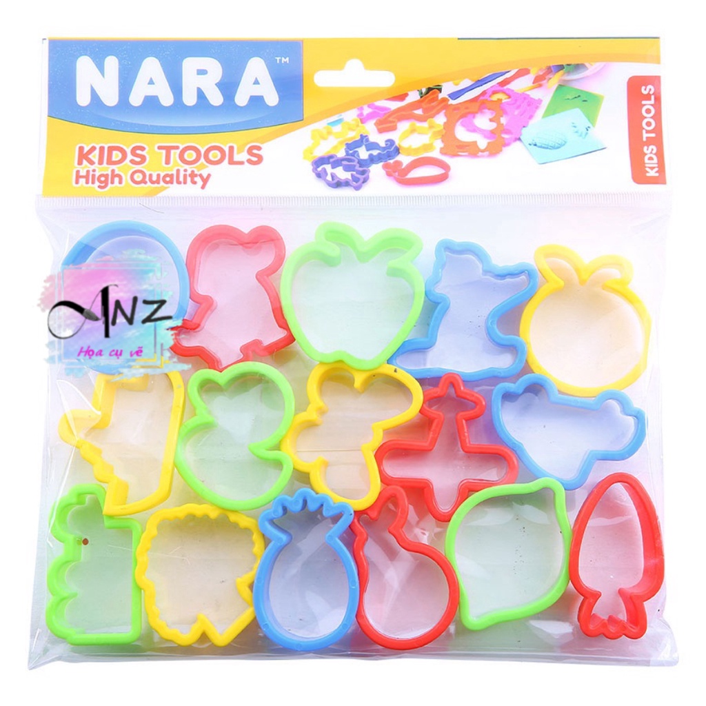 Bộ Khuôn đất nặn 16 món KIDDY CLAY 16SM