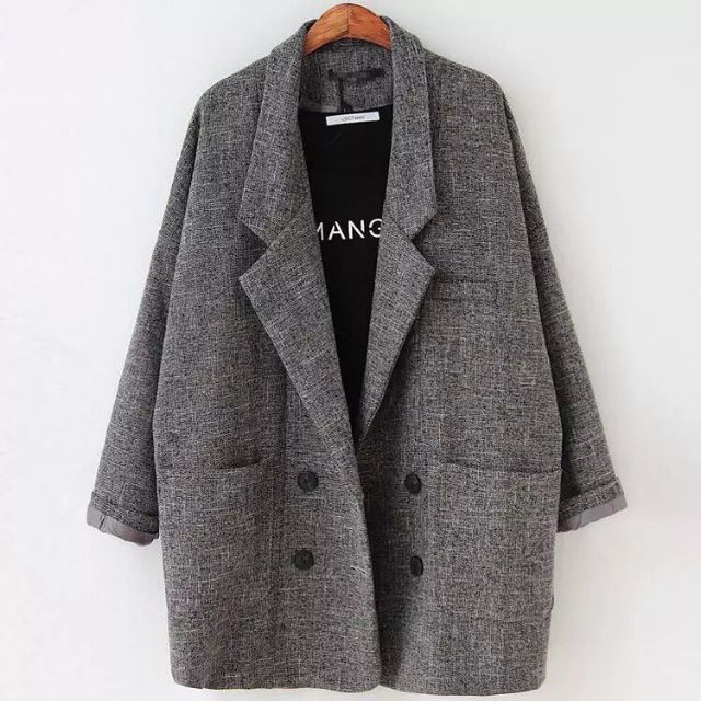 (Hàng Đẹp)Ảnh thật 4 hình cuối- Áo blazer FST oversize thu đông thời trang Hàn Quốc